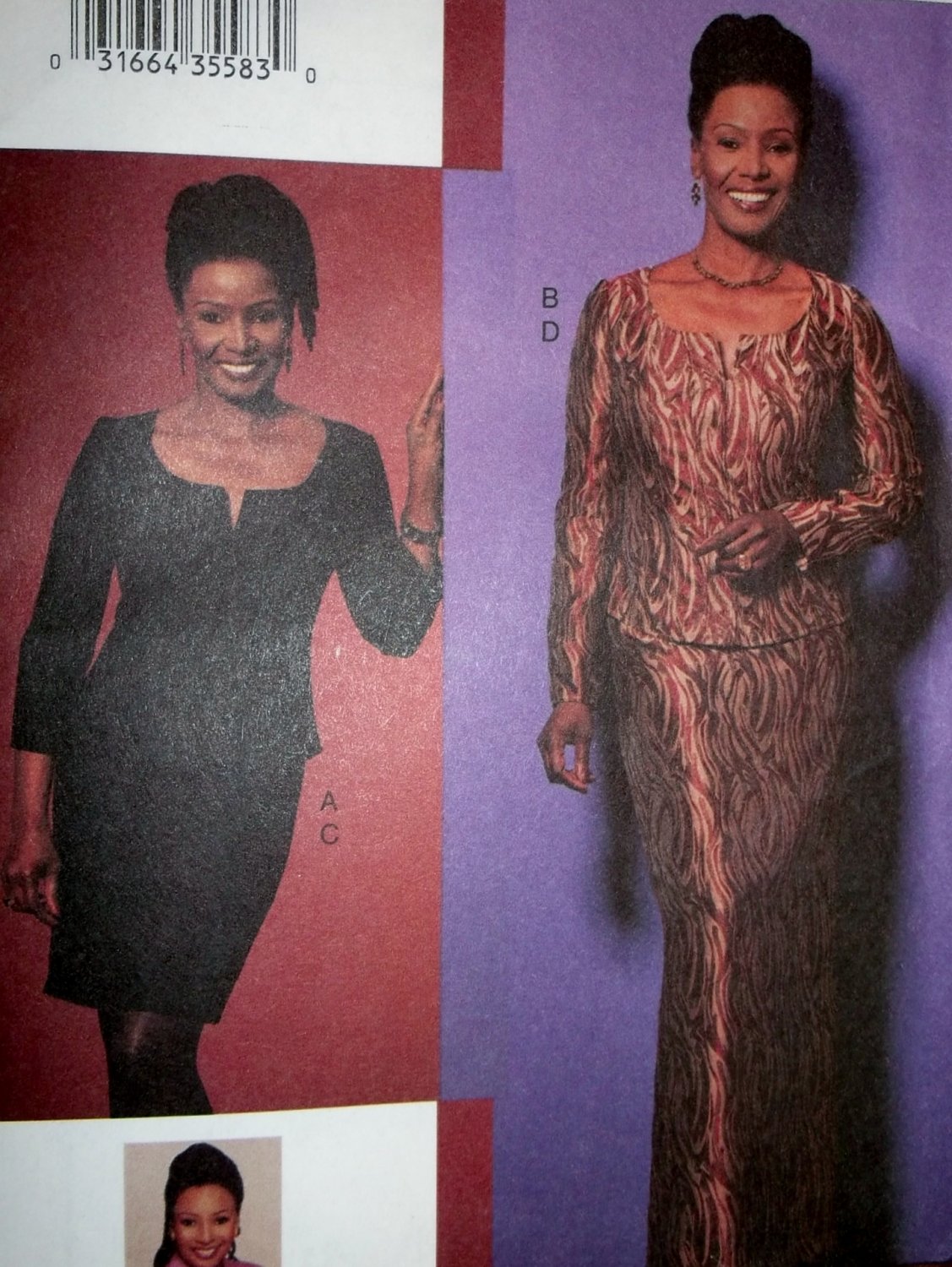 OOP Misses' or Petite Top & Skirt Vogue 7626 Pattern, Size 6, 8, 10, Bust 30.5, 31.5 32.5, UNCUT