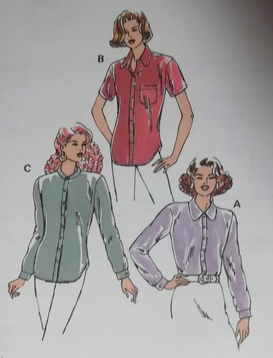 Misses Blouses  Kwik Sew Pattern 2578,  XS, S, M, L, XL, Unopened