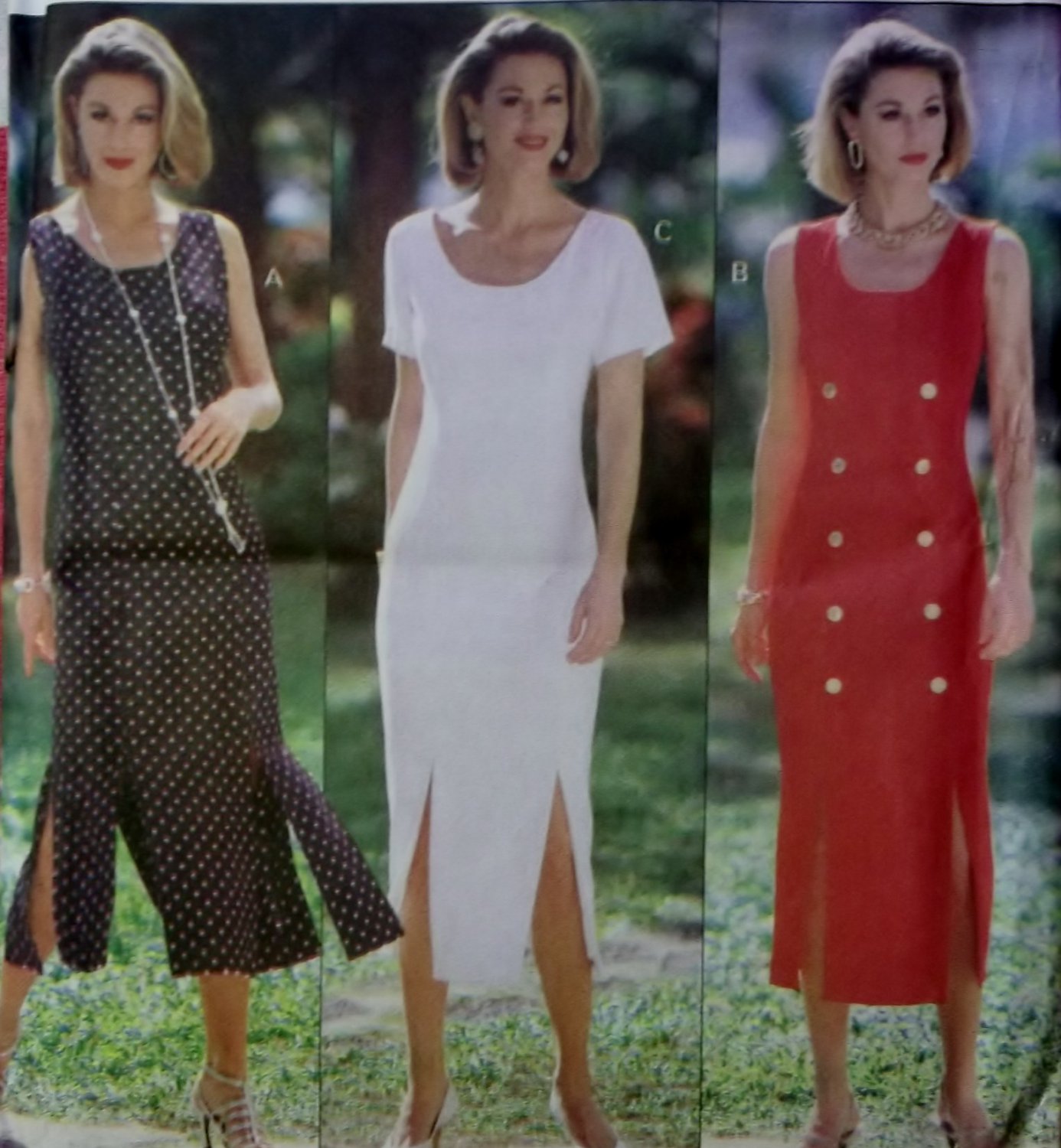 OOP Easy fitted Dress Butterick 6833 Pattern, Size 6 8 10 12, UNCUT