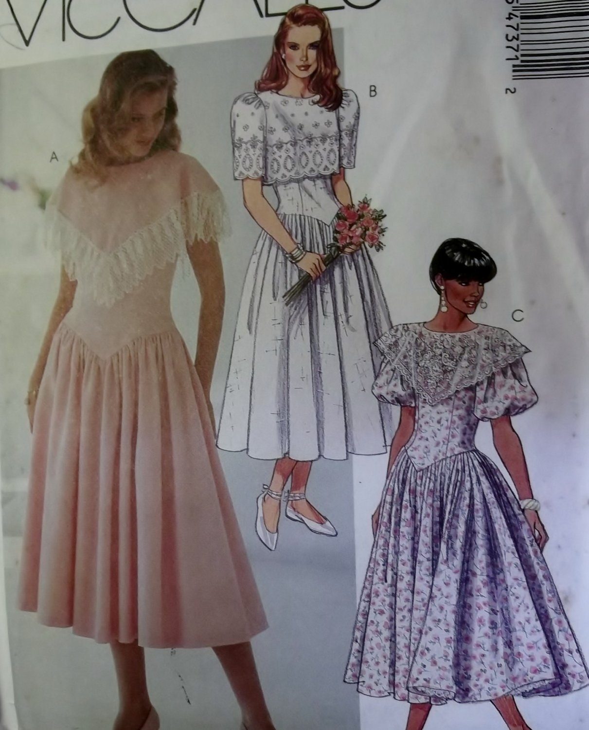 McCalls 4737 Pattern, Misses Dress Gown Size 8, UNCUT