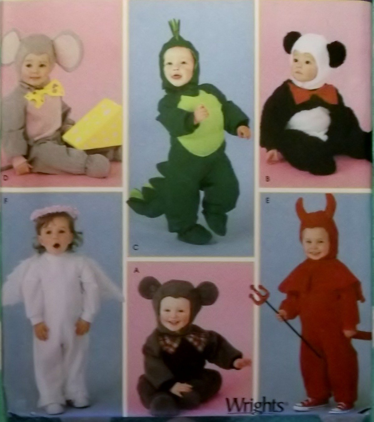 Simplicity 4002 Pattern, Toddler Dragon Monkey Angel Panda Bear Devil Costume , Sz  &Acirc;&frac12; to 4,  UNCUT