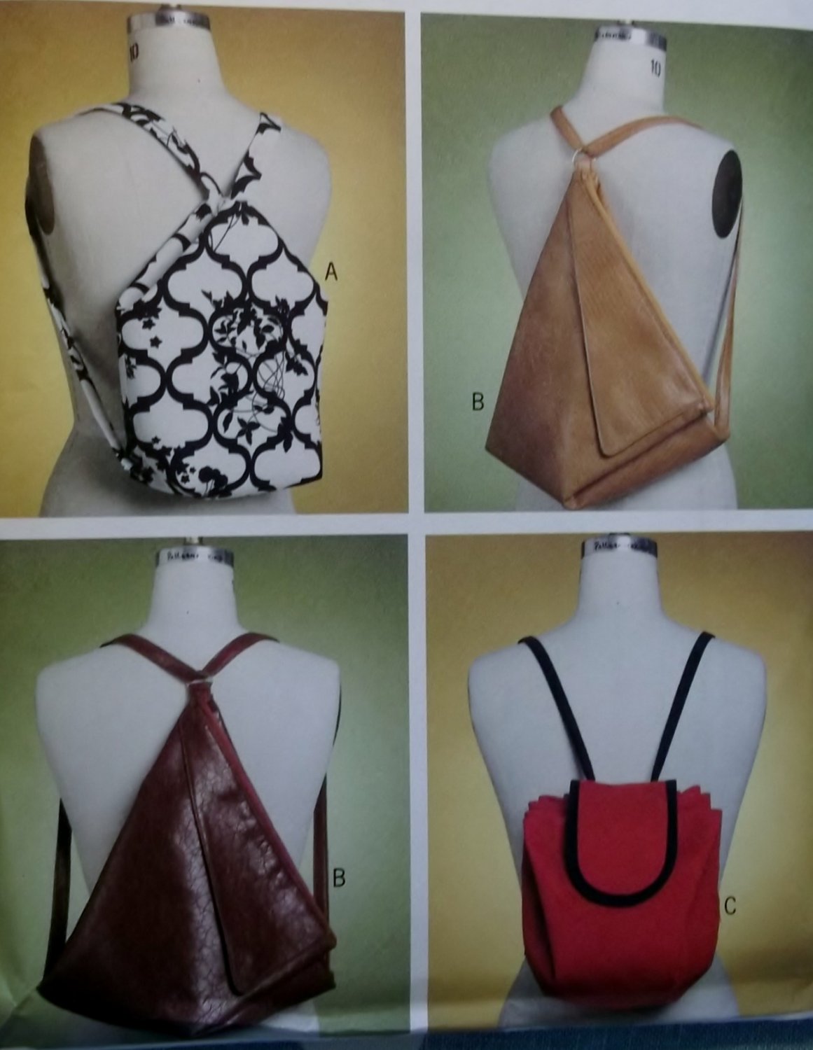 Butterick B5505 Backpacks Sewing Pattern, Uncut