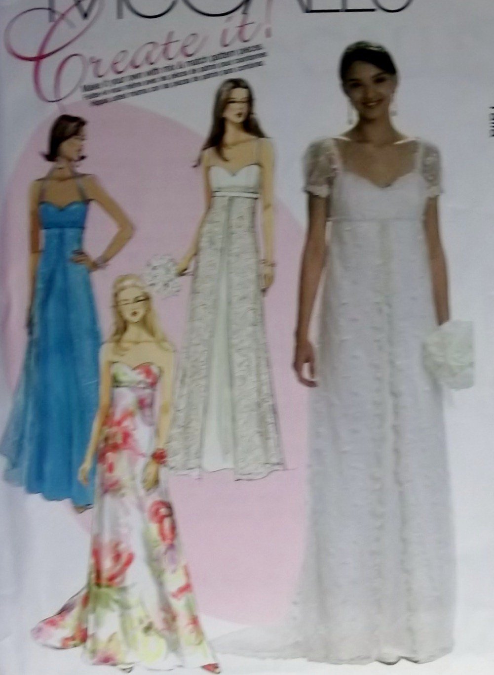 McCalls M 6030 Sewing Pattern, Create it! Misses' Dress, Size 6 8 10 12 14, UNCUT