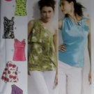 McCall's M6562 Pattern Misses lined Tops,  Size 4/6 to 12/14, Uncut