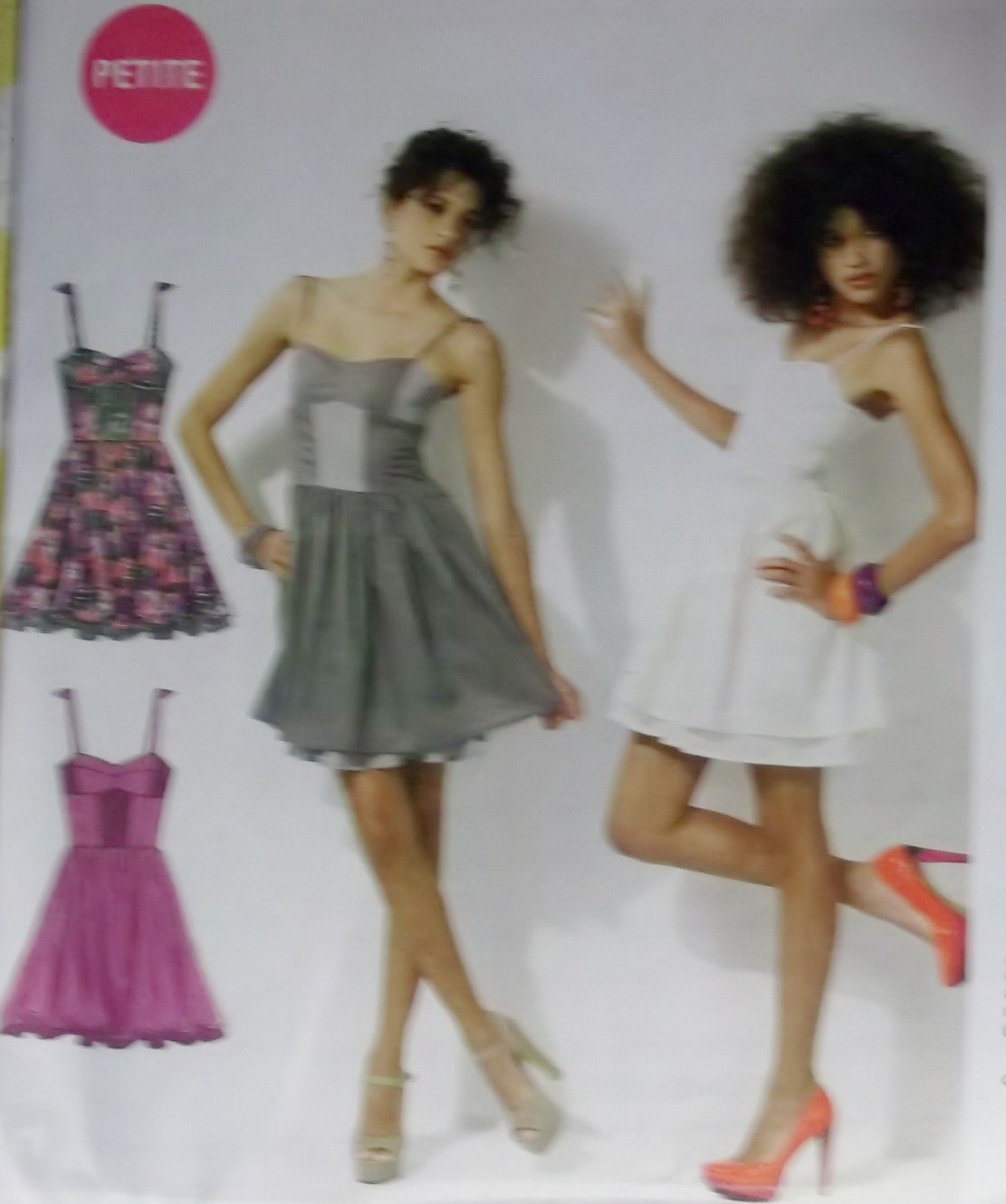 Easy McCalls M6561 Pattern, MIsses or Petite Dress,  Sz 4 6 8 10 12, Bust 29.5 to 34, Uncut