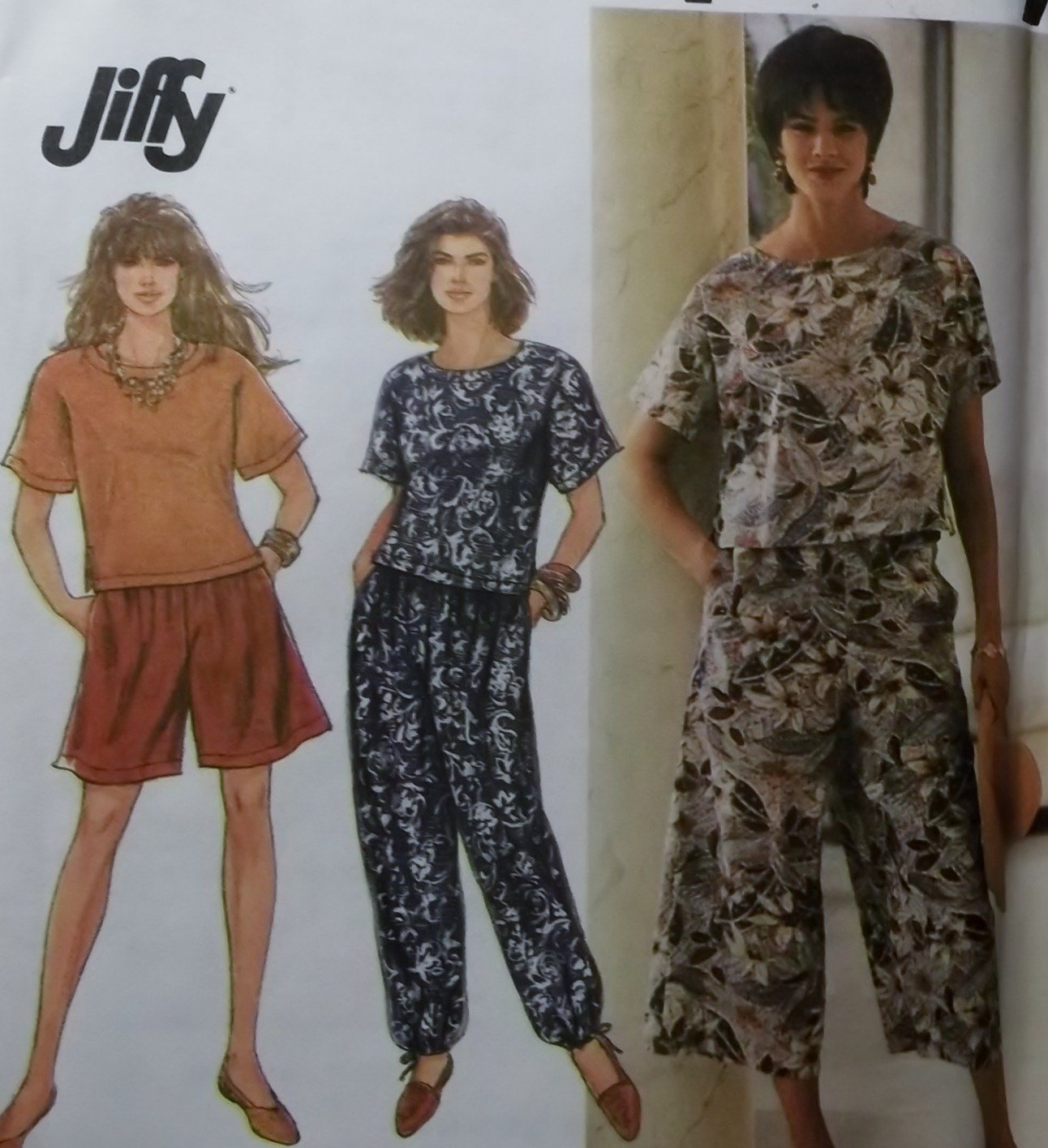 Easy Misses' Pants Shorts Culottes Top Pattern Simplicity 7683 Pattern, Sz 6 to 16, Uncut