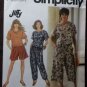 Easy Misses' Pants Shorts Culottes Top Pattern Simplicity 7683 Pattern, Sz 6 to 16, Uncut