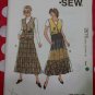 Misses skirts and vest Kwik Sew Pattern 2676, Plus Size  XS, S, M, L, XL, Sealed