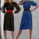 Vintage 1980s McCalls 8762 Misses Dress & Cummerbund Sewing Pattern, Sz 6 8, Uncut