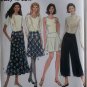 Easy Simplicity 7207 Misses Yoke waist Skirt & Split Skirt Pattern, Size 6 8 10, Uncut