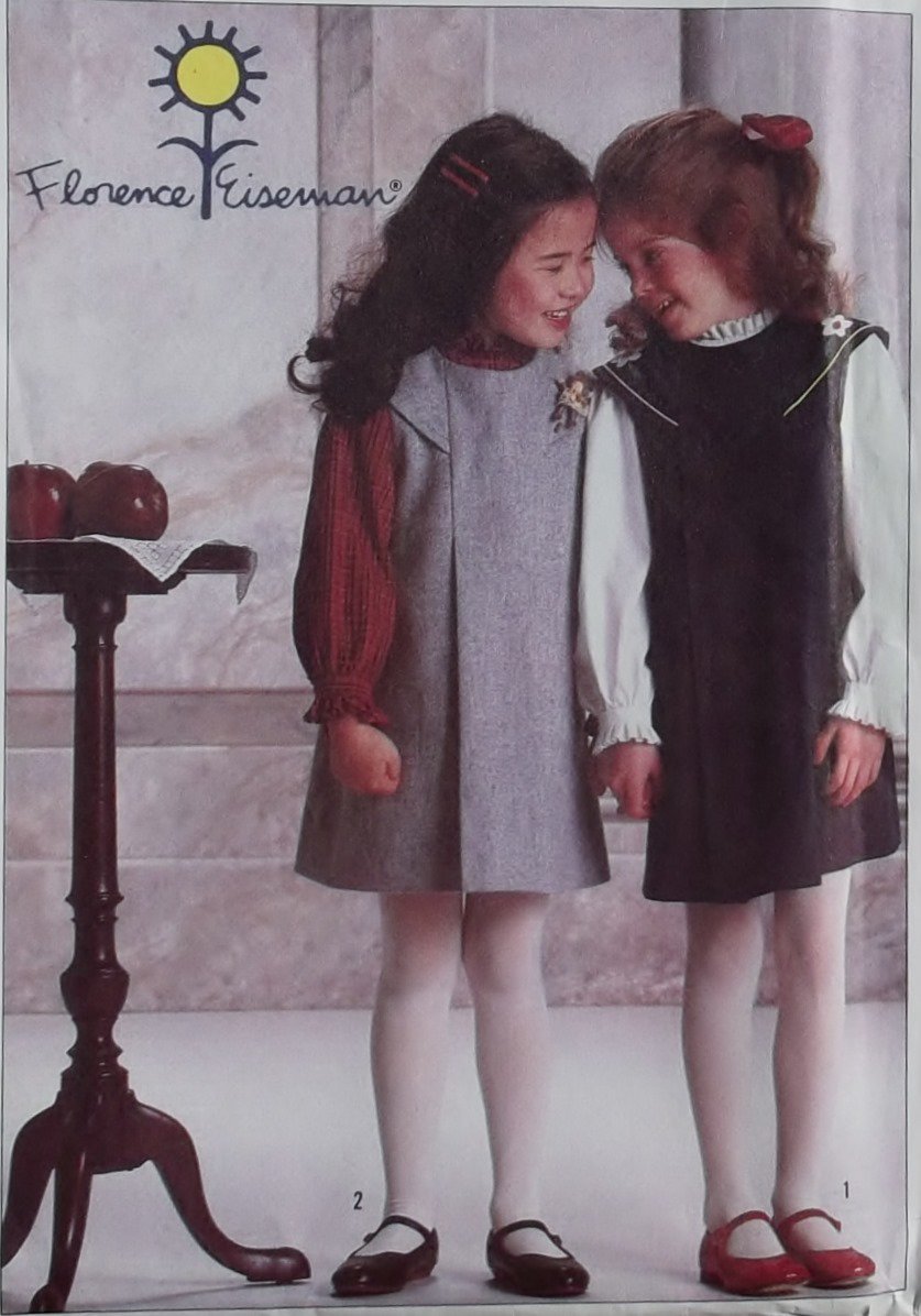 1980s Florence Eiseman Design Child's Jumper and Blouse Simplicity 7058 Pattern, Size 5, Uncut
