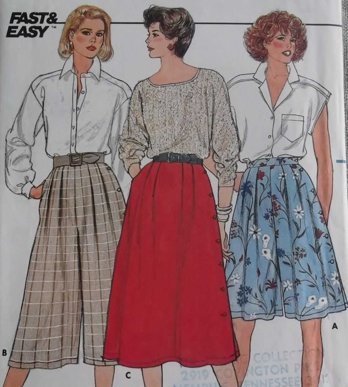 Easy Misses Skirt And Culottes Butterick 3237 Pattern Sz 8 10 12 Uncut 8671