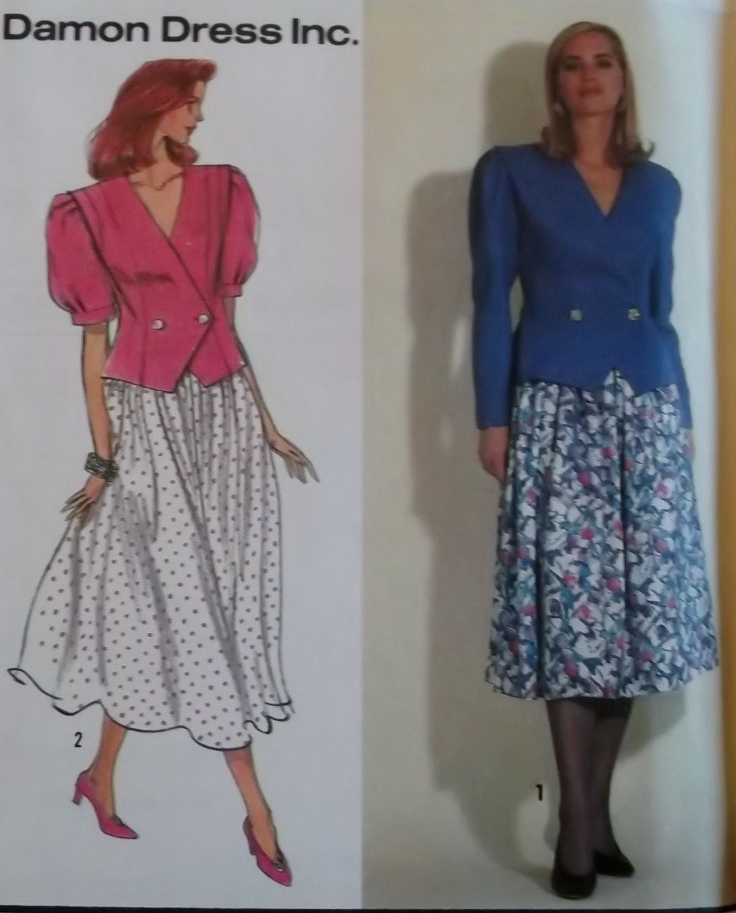 Simplicity 7369 Misses' Skirt and Blouse Pattern, Plus Sizes 10, 12, 14, 16, 18 UNCUT