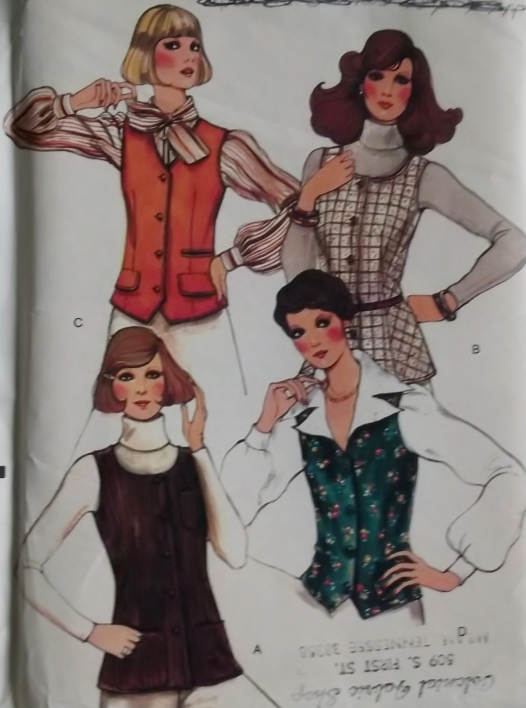 Simplicity  8968 Misses Lined Vest Pattern, Size 16, Uncut