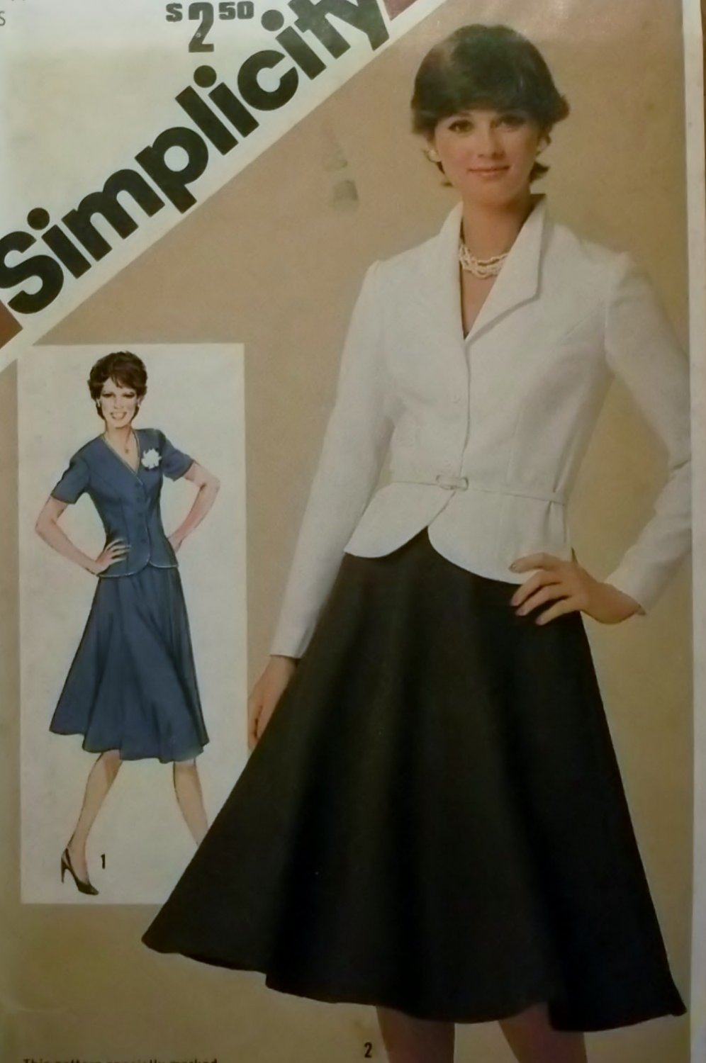 Simplicity 9839 Misses' skirt and unlined fitted jacket Pattern,  Size 14, UNCUT