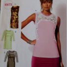 Misses fitted knit Tops and Tunics McCalls M 6705 Pattern, Size 4 To 14, Uncut