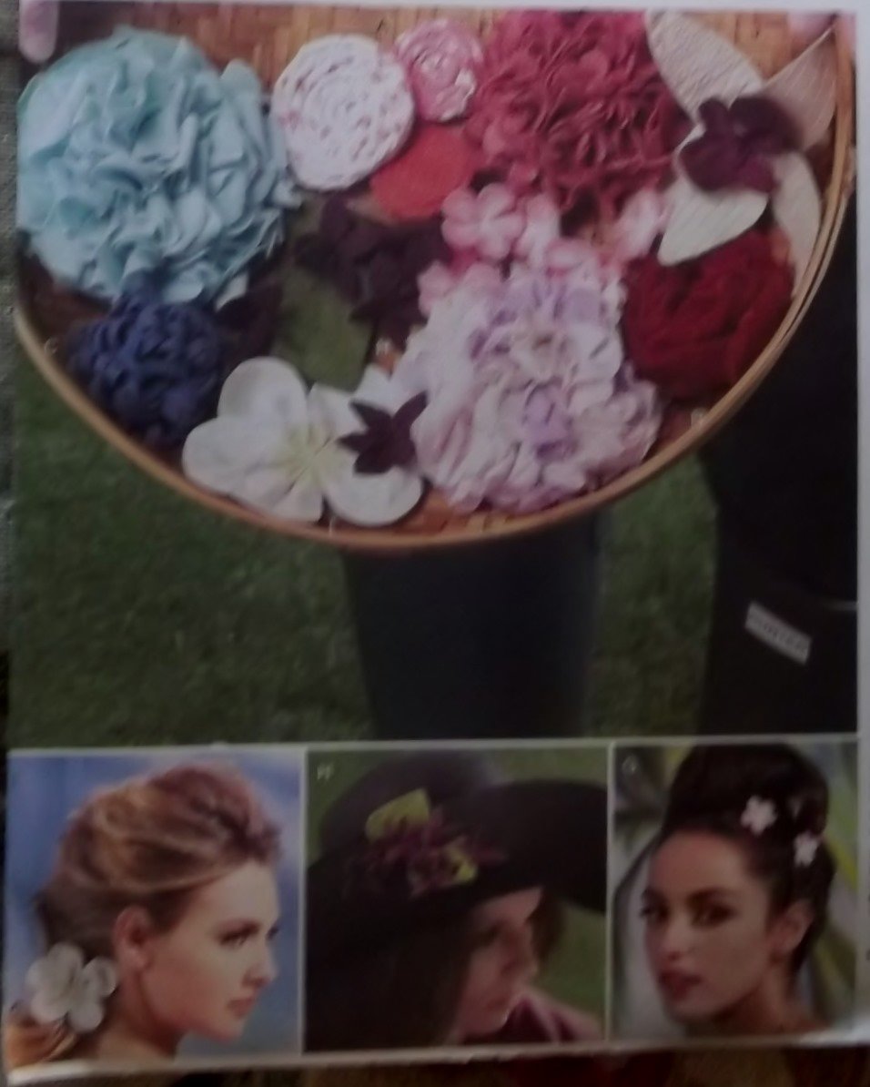 McCalls M 6763, Misses flowers Pattern,  One Size, UNCUT