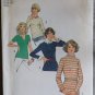 Vintage 1974 Simplicity 6624 Misses Knit Tops Sewing Pattern, Sz 18, Uncut