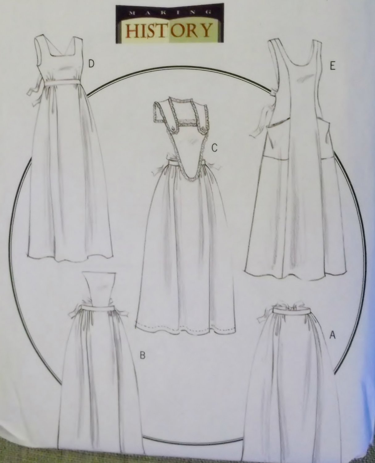 Butterick B5509 Making History Aprons Pattern, Sz SL 8 to 18, Uncut