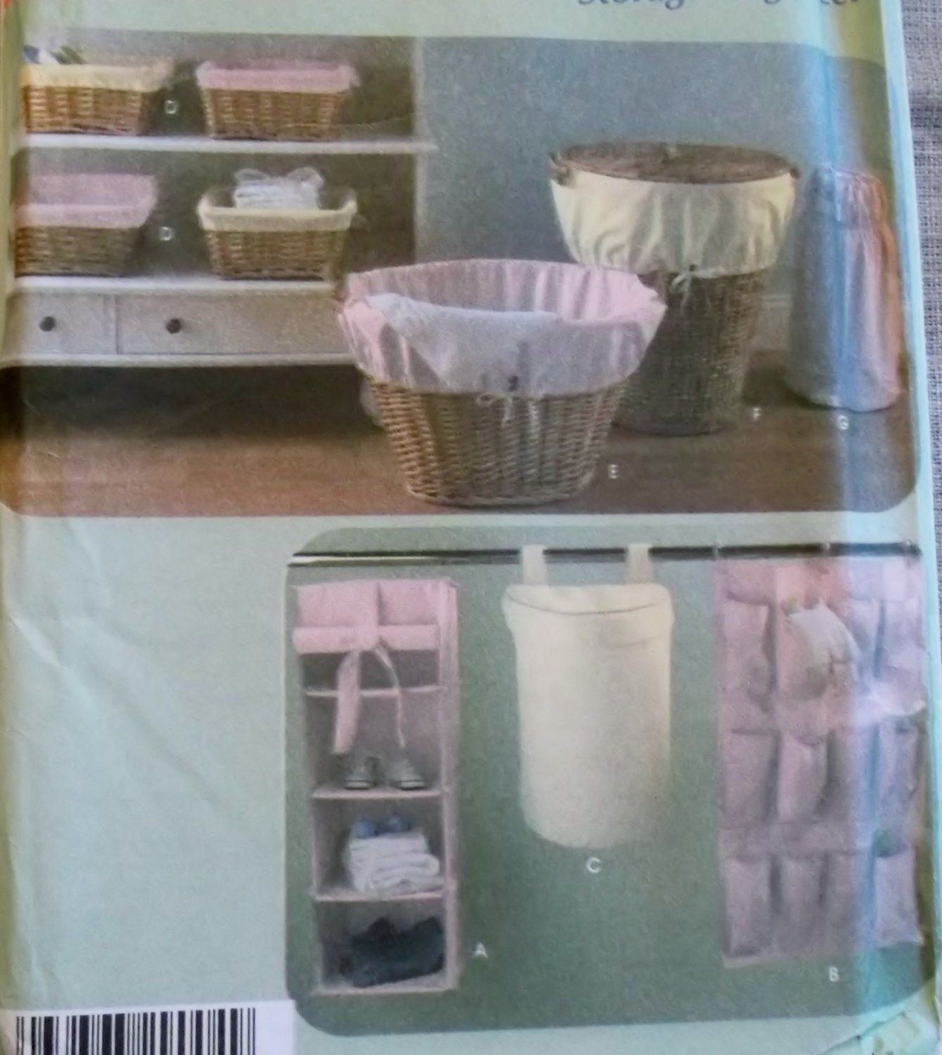 Simplicity 4631 Storage Organizers Pattern, Uncut
