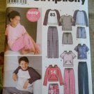 Easy Simplicity 5321 Child's Sewing Pattern Boys Girls Pants or Shorts, Top, Size 7 to 16, Uncut