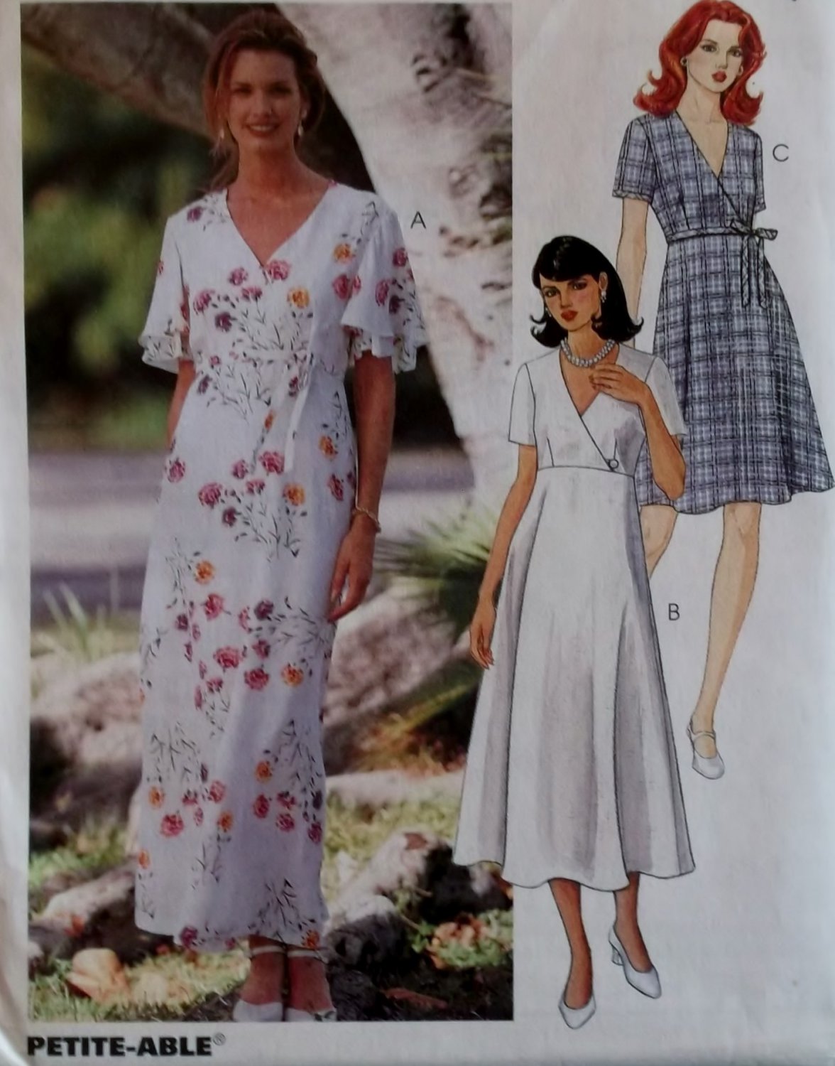 Misses Dress in two Lengths McCalls 8236 Pattern, Size 12 14 16, Uncut