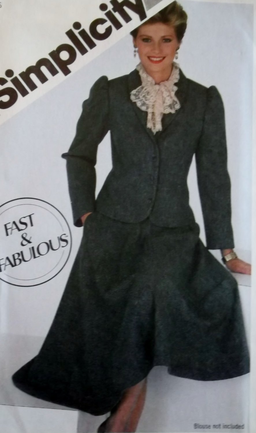 Simplicity 5606 Misses Half Circle Skirt and Unlined Jacket Pattern,  Size 14, UNCUT