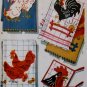 Vintage McCalls 1696 Applique Chickens Transfer Pattern, UNCUT