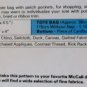 McCalls Sample Tote Bag Pattern, Uncut