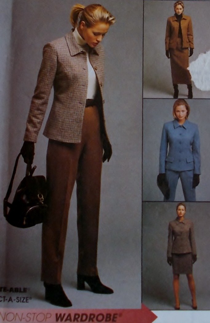 McCalls 9519 Pattern, Misses Jacket Pants Skirt Plus Size 18, 20, 22, Uncut