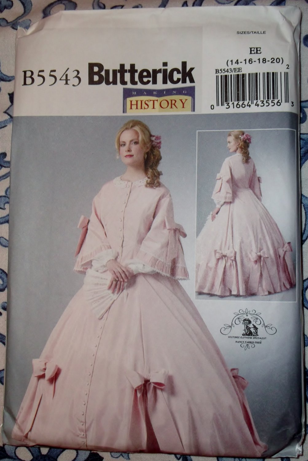Making History Misses' Civil War Gown Costume Butterick B5543 Pattern ...