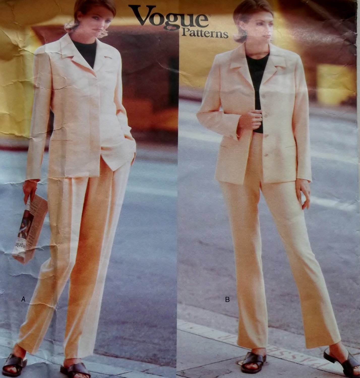 Calvin Klein Design Misses' or Petite Jacket & Pants Vogue 1939 Pattern ...