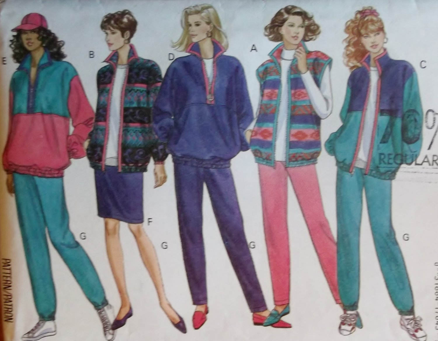 Misses' Jacket, Vest, Pants & Skirt Butterick Classic 3081 Sewing Pattern  , Plus Size L XL, UNCUT