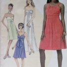 Misses' Lined Dresses In 2 Lengths & Necktie McCalls M 6029 Pattern, Size 4 To 12, Uncut