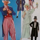 Adult Patriotic Costumes, McCall's Pattern M 6143, Size Med, UNCUT