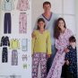 Easy Unisex Child's, Teen's, & Adults' Pajamas Slippers + Simplicity 3935 Sewing Pattern , Uncut
