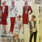 Misses' Jacket Vest Dress Tunic Skirt Shorts Pants Cowl, McCalls 4364 Pattern, Small 10 12, UNCUT