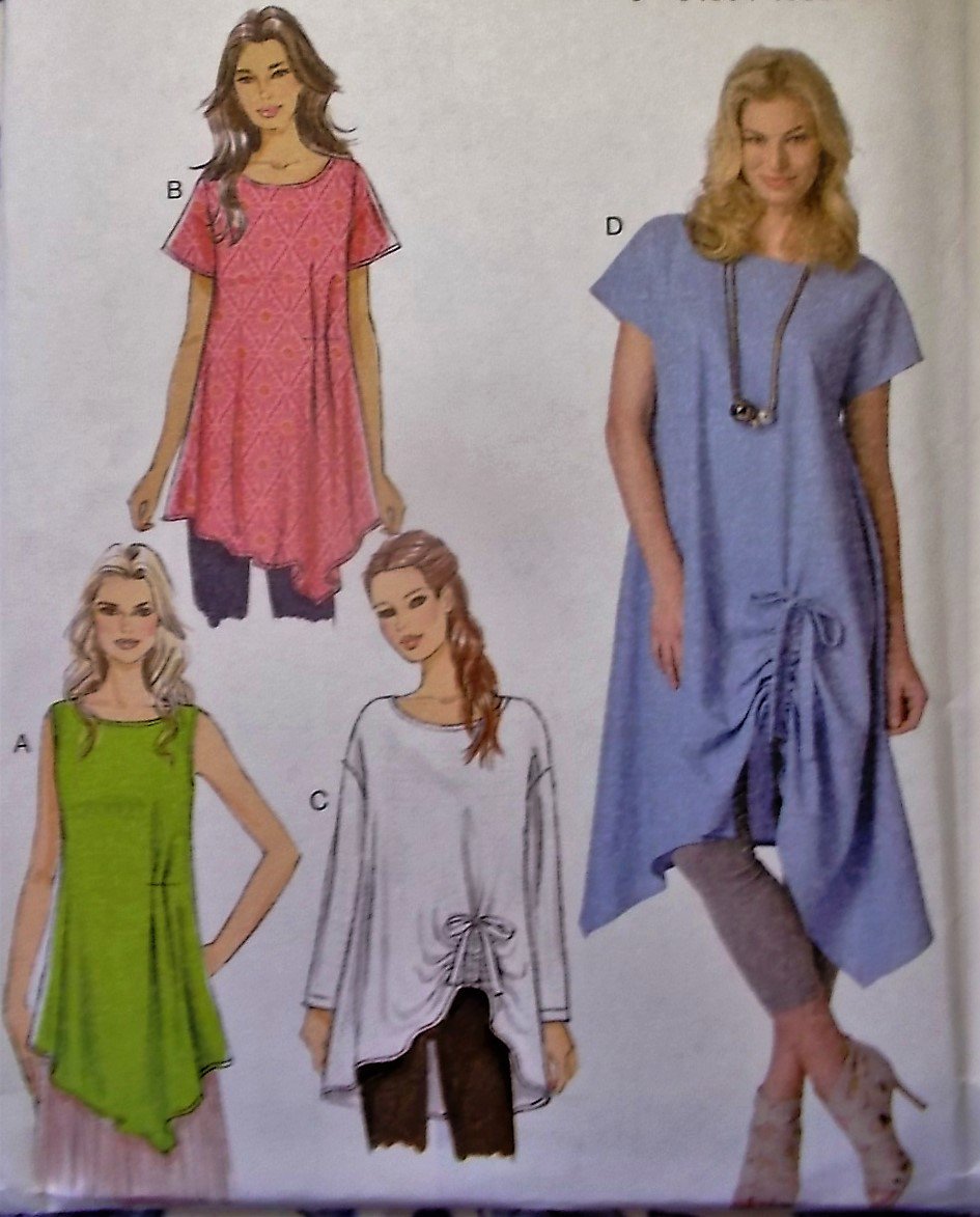 Easy Misses Tunic Butterick B 6170 Pattern, Size Lg XL XXL, Uncut