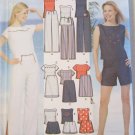 Misses' Pants or Shorts, Skirt and tops Simplicity 5969 Pattern, Plus Sz 12 To 20, Uncut