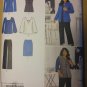 Women's Pants Skirt Jacket or Vest Knit Top Simplicity 2344 Pattern, Plus Size 20W to 28W, Uncut