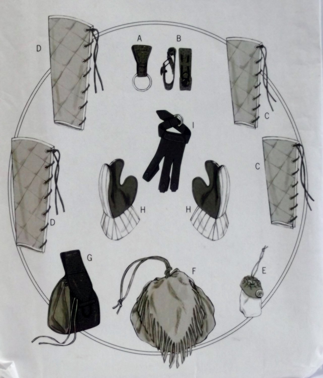Butterick B5733 Making History Gloves plus  Pattern, Size one size  uncut