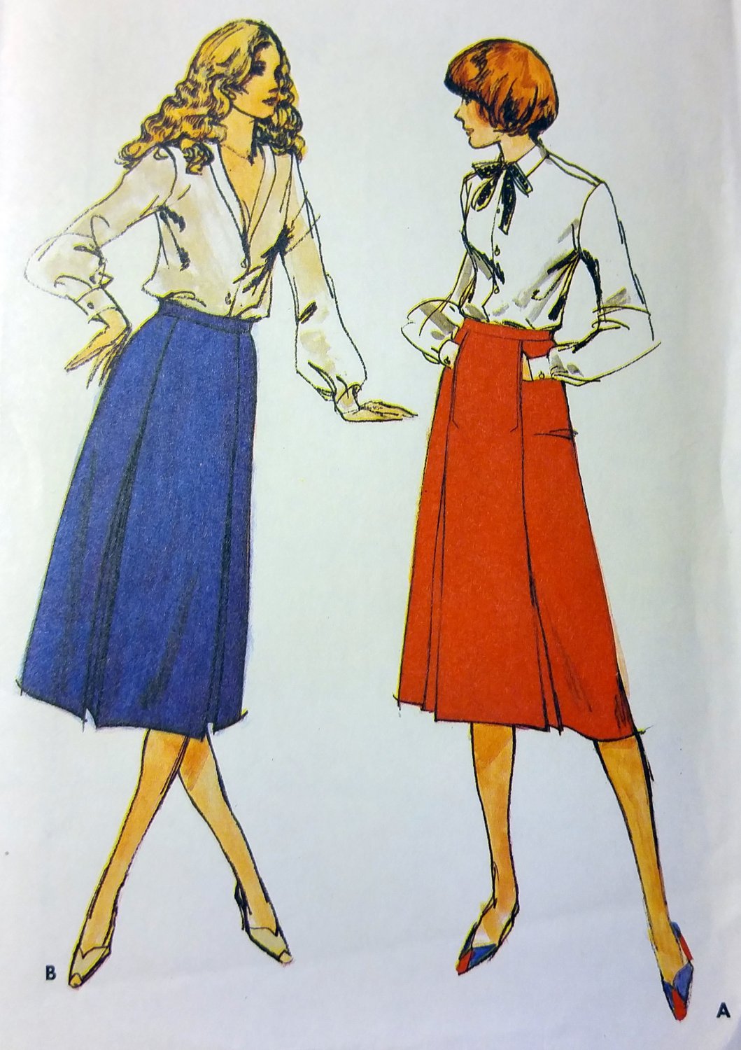 Vintage Butterick 6920 Misses A line Skirt Pattern, Size 14, UNCUT