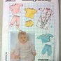 Vintage Simplicity 8968, Babies Knit wardrobe Pattern, Size 6 mo UNCUT FFs