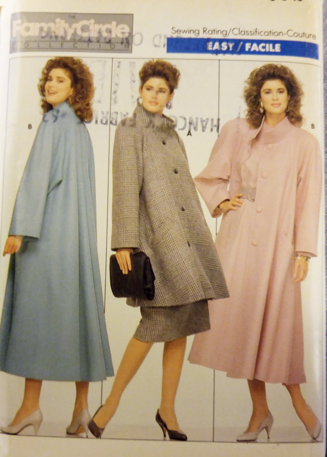 Butterick 5760 sewing pattern loose-fitting, lined Misses' coat, Size 6 8 10, Uncut