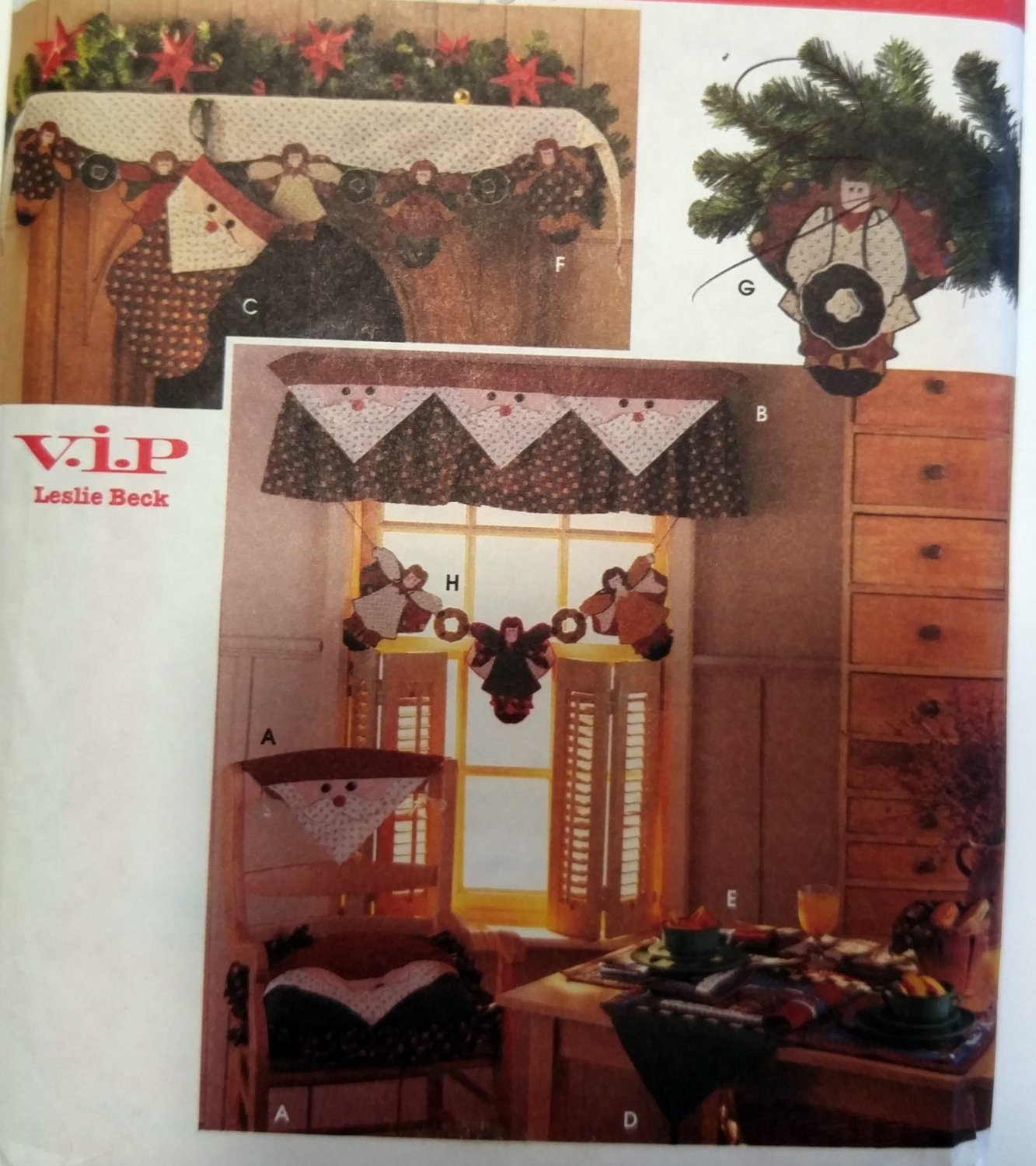 OOP Simplicity7914 Christmas pattern HOLIDAY Christmas DECOR Leslie Beck uncut