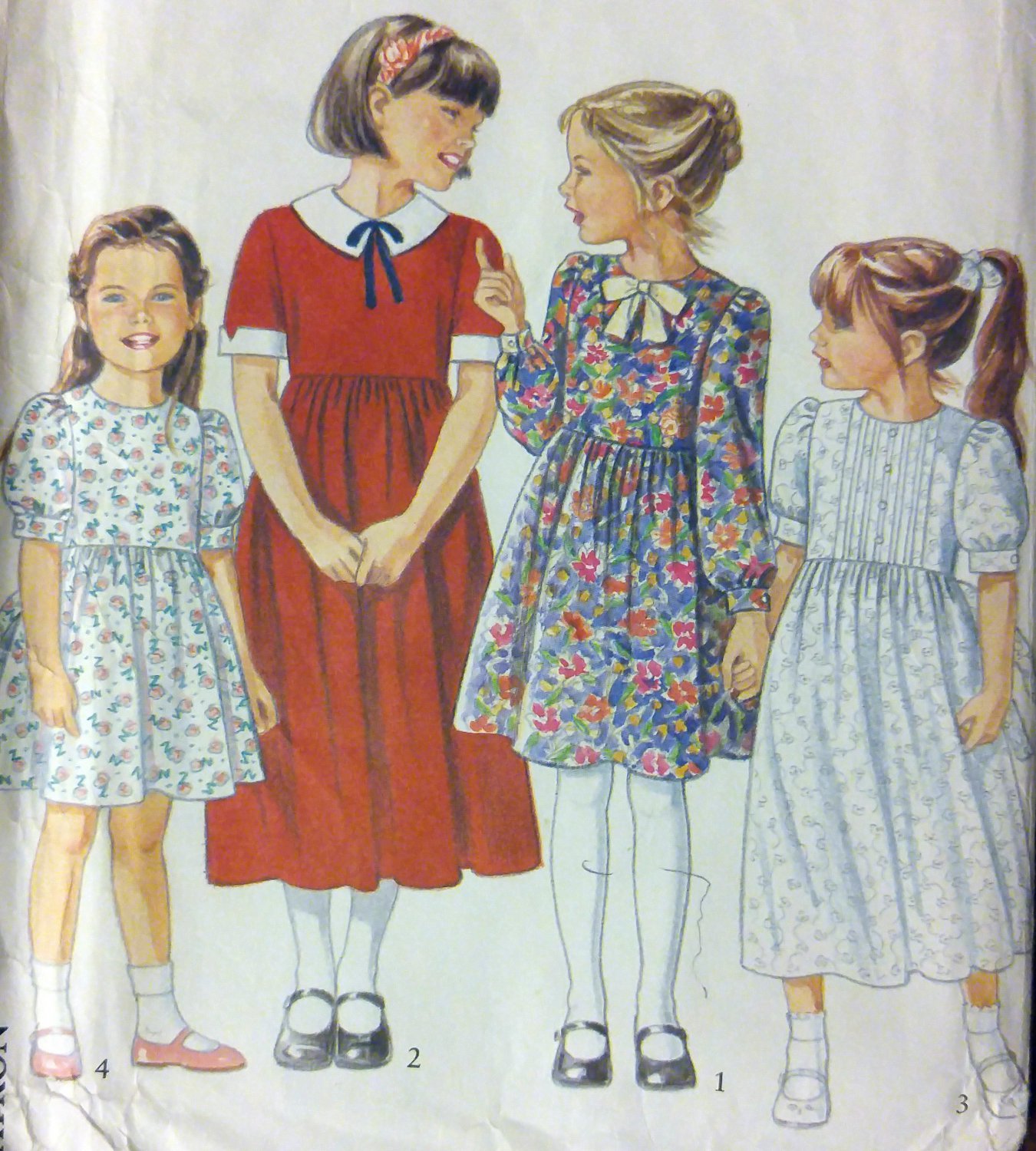 Child's Dress New Look 6232 Pattern, Size 3 to 8, Uncut