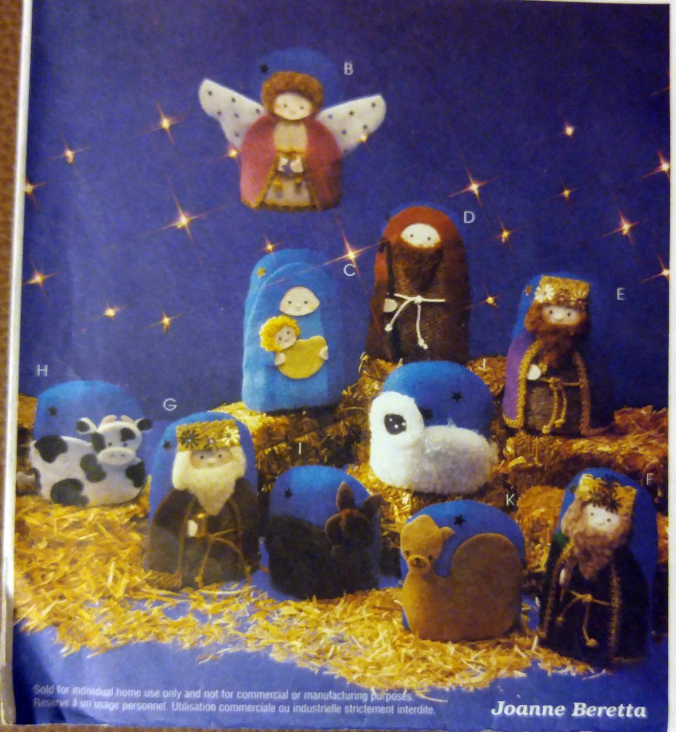 Oh Holy Night Nativity Scene Wall Hanging McCalls 2996 Uncut, UNCUT