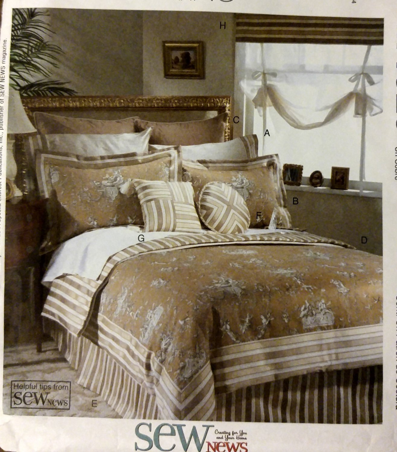 McCalls Home Decorating M4629 Pattern, Bedroom Essentials, UNCUT