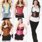 Misses  Simplicity 1345 Corsets & Ruffled Shrug Pattern, Size 14 To 22, Uncut