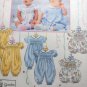Romper Smocking Transfer. Simplicity 8951 Sewing Pattern Size  NB to 18 m, UNCUT